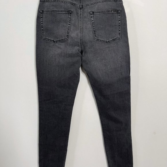 Saint Laurent Faded Skinny High-Rise Stretch-Denim - Picture 8 of 11